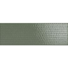 Faïence structurée Soho - décor mix vert brillant - 10x30 cm