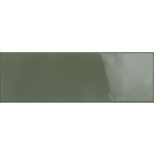 Faïence lisse Soho - vert brillant - 10x30 cm