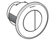 Bouton pneumatique de déclenchement de chasse double touche encastré blanc réf. 116042111