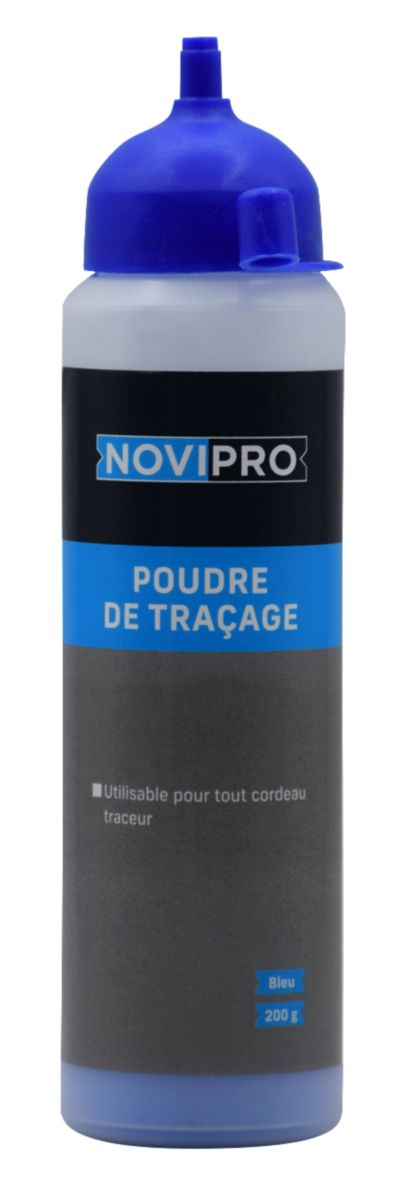 Poudre à tracer - bleu - biberon de 200 g