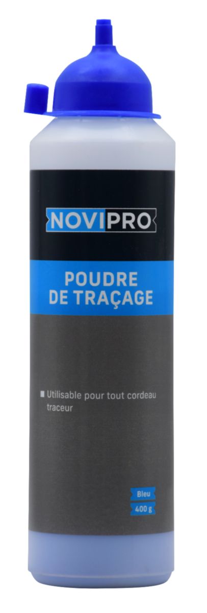 Poudre à tracer - bleu - biberon de 400 g