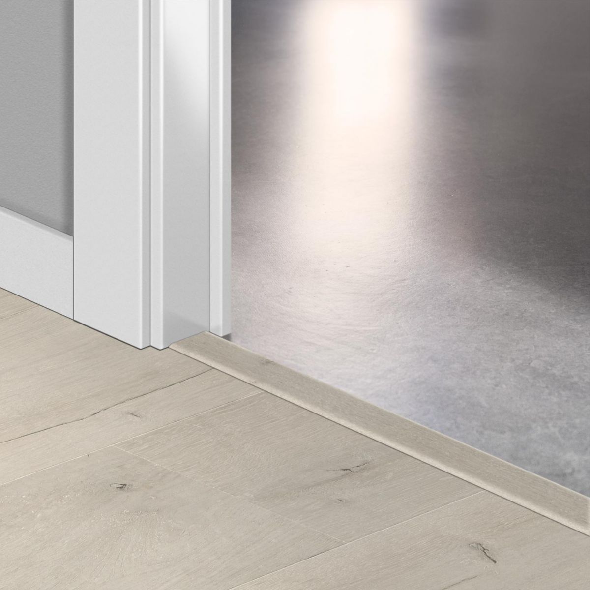 Profilé de finition MDF revêtu stratifié Incizo - chêne patiné doux - 13x48x2150 mm