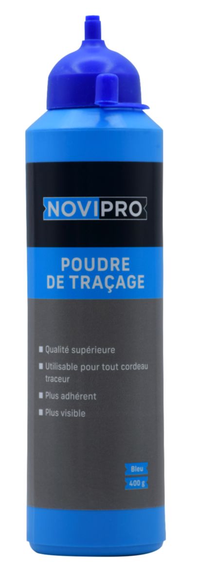 Poudre à tracer qualité supérieure - bleu - biberon de 200 g