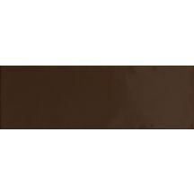 Faïence lisse Soho - chocolat mat - 10x30 cm