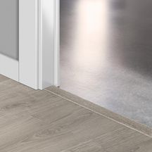 Profilé de finition MDF revêtu stratifié Incizo - chêne gris brossé - 13x48x2150 mm