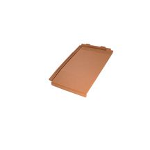 Tuile grand moule aspect plat Actua terre cuite rouge naturel 472x303 mm