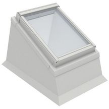 Fenêtre manuelle pour toit plat GGL SCOX4 Tout Confort + costière + raccordement - SK04 114x98 cm - WhiteFinish