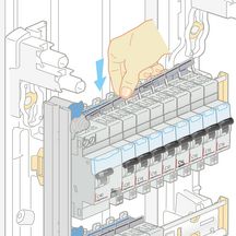 Peigne d'alimentation horizontale pour Uni et Uni + neutre - 13 modules