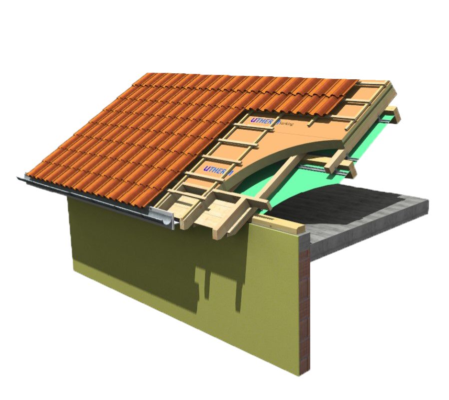 Plaque d'isolation polyuréthane rigide Utherm Sarking K - ép. 100 mm - 1,2x2,4 m - R = 4,60 m2.K/W