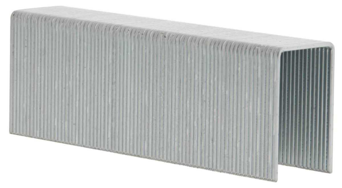 Agrafe KL6000 - acier électro-galvanisé 3µM - couronne 23,3 mm - fil 1,6x1,4 mm - L. 22 mm - boîte de 10000 pcs