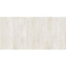 Faïence murale rectifiée Nuance - décor beige brillant - 29,5x59,5 cm