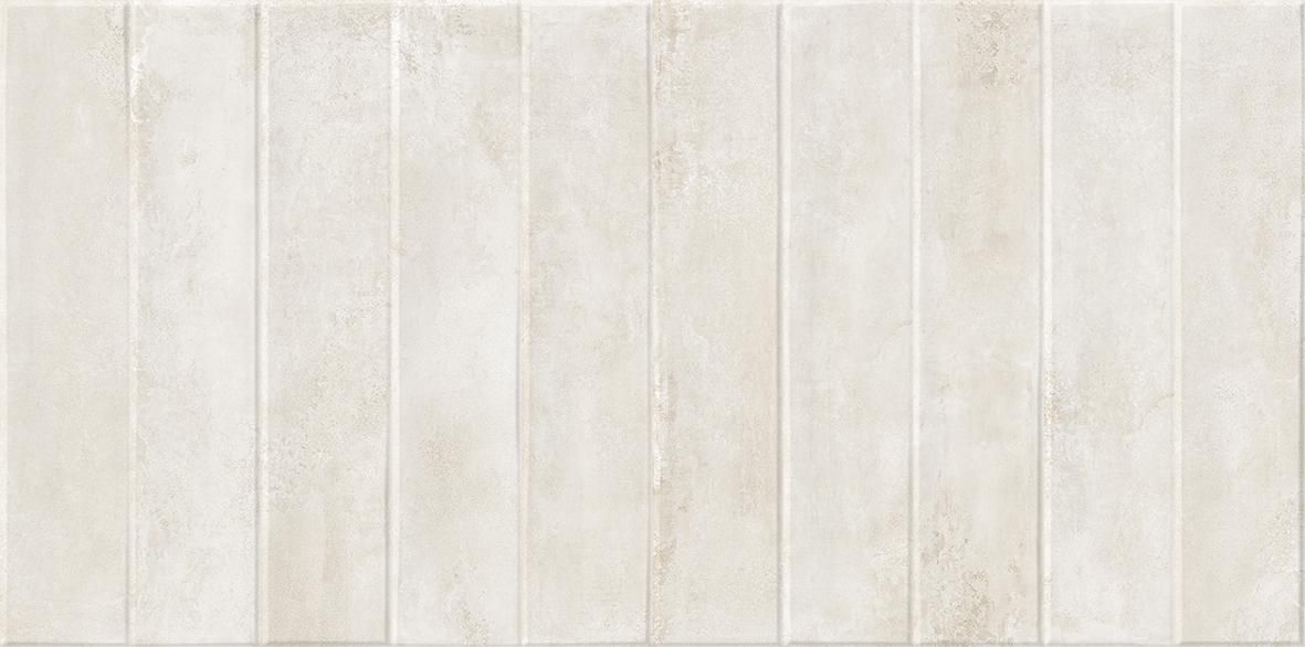 Faïence murale rectifiée Nuance - décor beige brillant - 29,5x59,5 cm