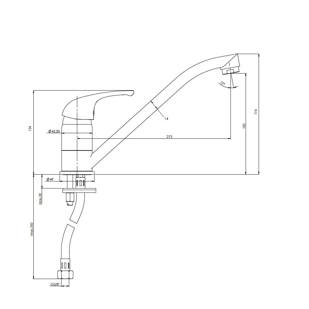 Contre-plinthe/moulure Quick-Step Chêne Charlotte blanc QSSCOT03178 17x17x2400mm QSSCOT03178