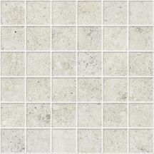 Mosaïque su rete grès cérame Glam - bianco naturale rectifié - 30x30 cm