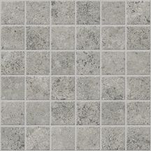 Mosaïque su rete grès cérame Glam - grigio naturale rectifié - 30x30 cm