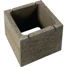 Pilier beton lisse 30x30x25 gris