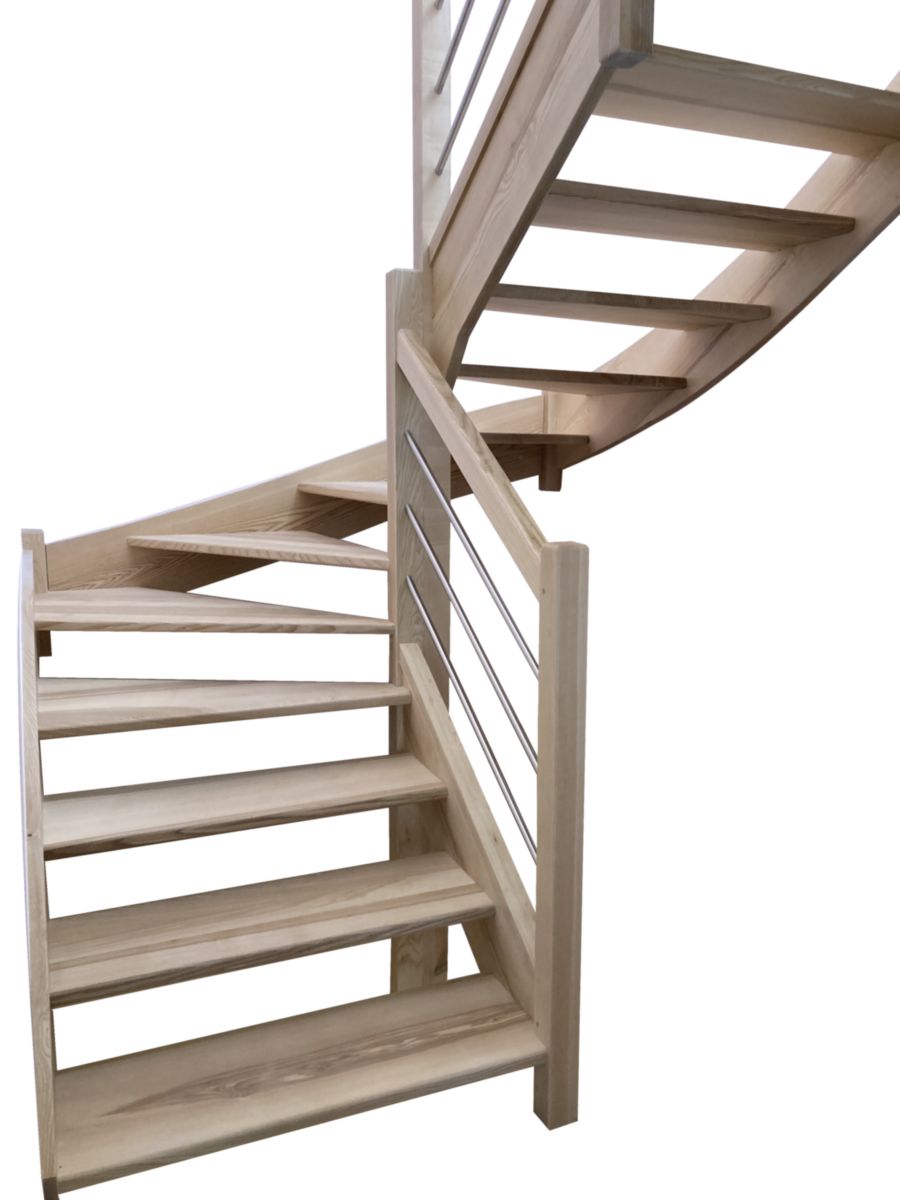 Escalier intérieur bois Aubrac - 3 versions disponibles - sur mesure