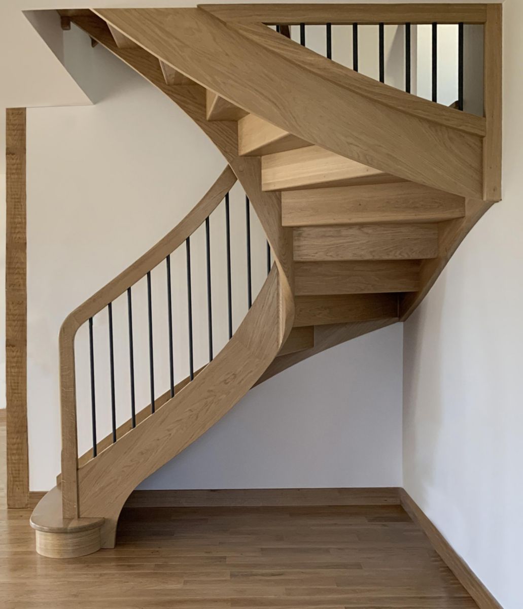 Escalier intérieur bois Aubrac - 3 versions disponibles - sur mesure