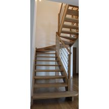 Escalier intérieur bois Aubrac - 3 versions disponibles - sur mesure