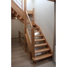 Escalier intérieur bois Aubrac - 3 versions disponibles - sur mesure