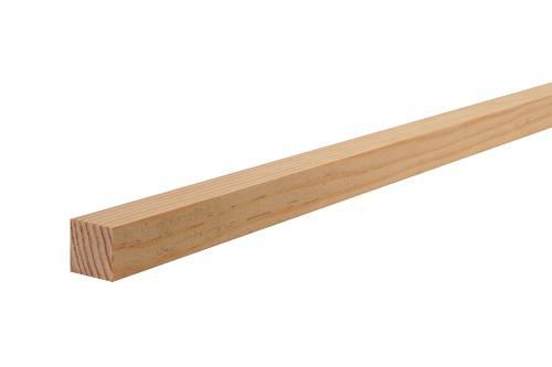 Carrelet pin des Landes sans nœuds - 30x30 mm - section réelle 27,5x27,5x2000 mm