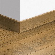 Plinthe parquet pour sol stratifié - bord droit - chêne nature gercé - 14x77x2400 mm