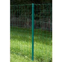 Poteau Té pour clôture - galvanisé plastifié vert - section 35x35x3,5 mm - L. 2,50 m