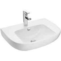 Lavabo ODEON UP 60 x 49 cm, percé 1 trou, avec cache trop-plein chromé E4061, blanc Réf. E4736-00