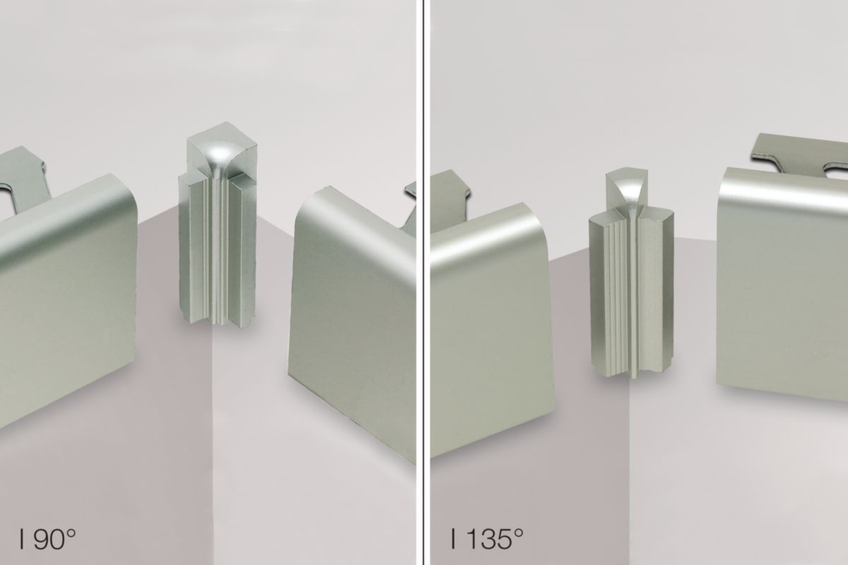 Profilé d'angle sortant 90° Rondec-Step ACGB - H. 12,5 mm