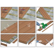 Clip de fixation pour lame de terrasse composite Cobra 24 - sachet de 90 pcs