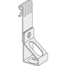 Clip support vertical AC264 taraudé pour panne Z ou C de 1,6 à 4,8 mm - H. 65 mm - Ø 6 mm - sachet de 100 pcs