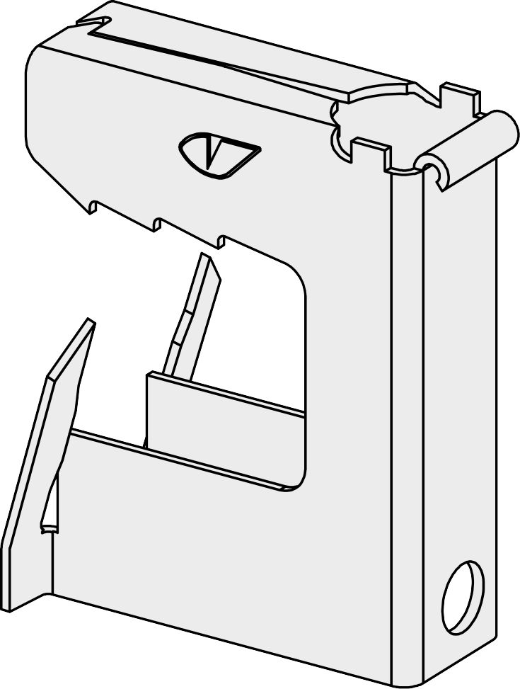 Attache tigre ATG28 pour structure métallique épaisseur de fer 2 à 8 mm boîte de 100 - 87569 - EUROCOUSTIC