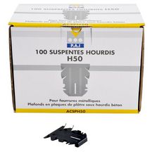 Suspente pour hourdis béton 61mm pour fourrure F45/47 boîte de 100 - ACSPH50 - PAI