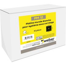 Platine mural Weber PM12 (boîte de 10 pièces) Réf 10002675