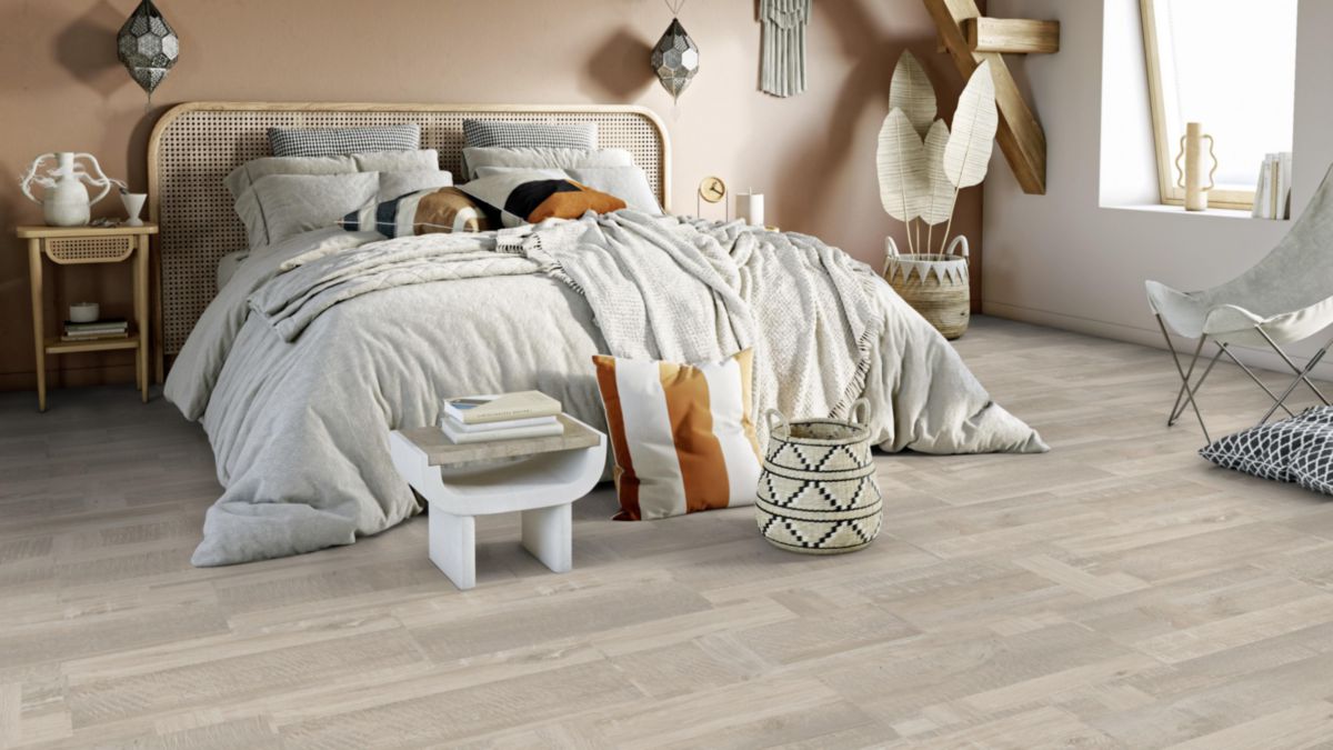 Dalle vinyle LVT Elegance Rigid 55 Patchwork - white - 5,5x320x640 mm