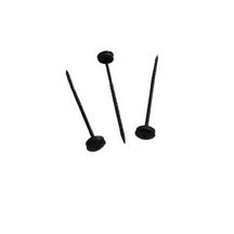 Clou parapluie torsadé à tête cloche Ø 20 mm - noir - L. 110 mm - boîte de 100 pcs