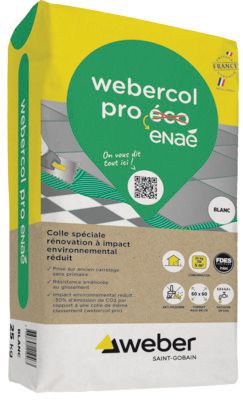 Colle spéciale rénovation webercol pro enaé - blanc - sac de 25 kg