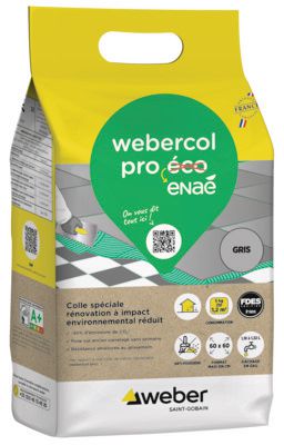 Colle spéciale rénovation webercol pro enaé - gris - sac de 5 kg