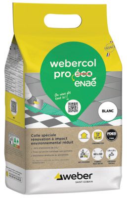 Colle spéciale rénovation webercol pro enaé - blanc - sac de 5 kg