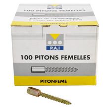 Piton de suspente femelle pour réhabilitation - L. 71 mm - boîte de 100 pcs