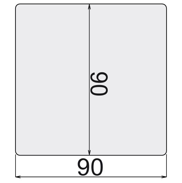 Poteau pin rouge du Nord - traité classe 4 vert - L. 2,4 m - 90x90 mm