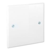 Couvercle avec vis - plastique blanc - 110x110 mm