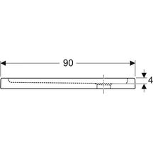 Receveur Bastia céramique 90 x 90 extra-plat à poser pour bonde siphoïde de 90 Réf. 00723200000001