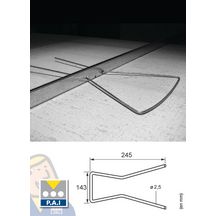 Épingle anti-soulèvement - 143x245 mm - Ø fil 2,5 mm - boîte de 100 pcs