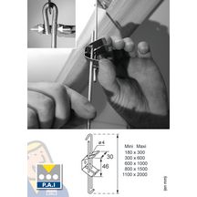 Suspente réglable rapide pour plafond suspendu - 600 à 1000 mm - tige lisse Ø 4 mm - boîte de 100 pcs