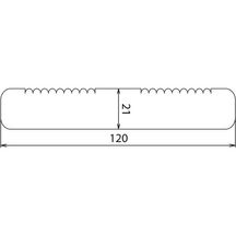 Lame de terrasse réversible traité classe 4 - Pin Sylvestre - 21x120x3000 mm