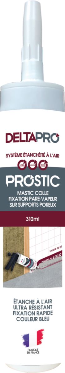 Deltapro - Mastic colle étanchéité à l'air PROSTIC - Cartouche 310ml