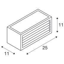 Applique Led pour éclairage extérieur Box-L - 18W - culot E27 - anthracite - 110x250x110 mm