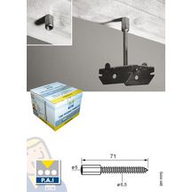 Piton de suspente femelle pour réhabilitation - L. 71 mm - boîte de 100 pcs