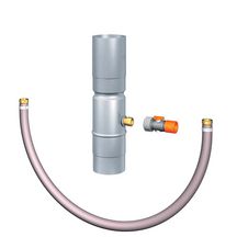 Récupérateur d'eau avec raccord universel 1'' arrosage zinc diam 80mm Réf. 11009420